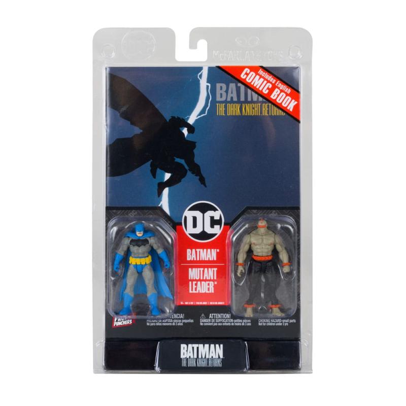 DC Direct Gaming Action Figures Batman (Blue) & Mutant Leader (Dark Knight Returns #1) 8 cm