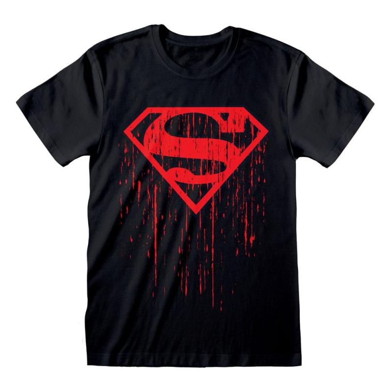 Superman T-Shirt Dripping Symbol Size L