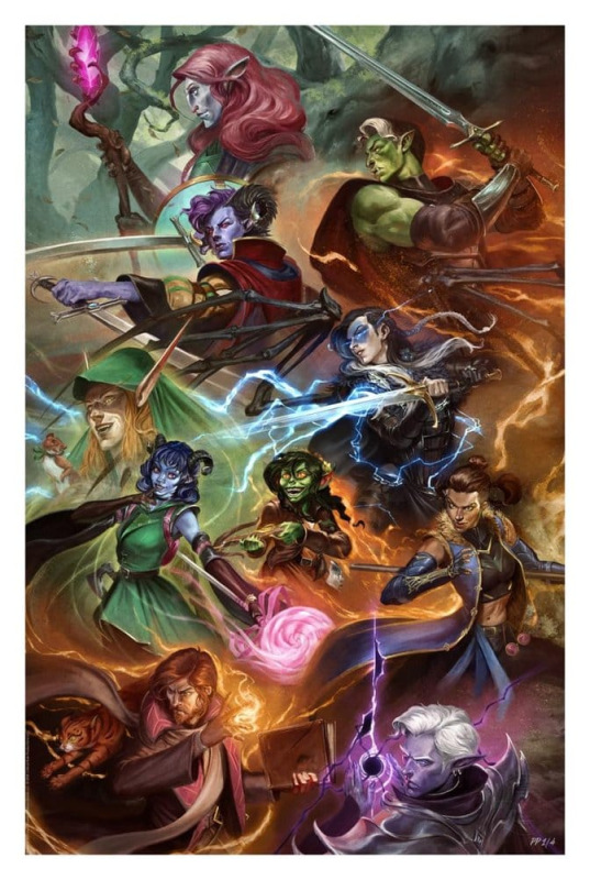 Critical Role Art Print Mighty Nein 41 x 61 cm - unframed