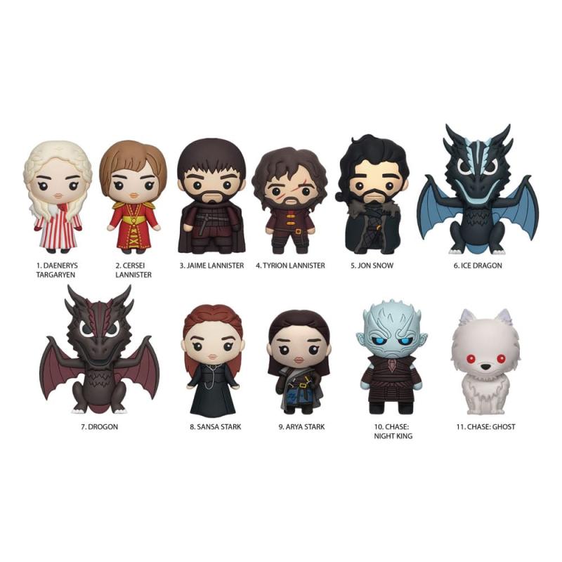 Game of Thrones 3D PVC Bag Clips Series 1 Display (24)