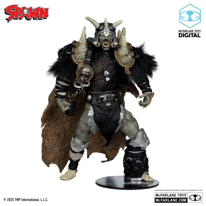 Spawn Action Figure Bloodaxe with Horse (Spawn: The Dark Ages) (McFarlane Toys 30th Anniversary) (Go 4