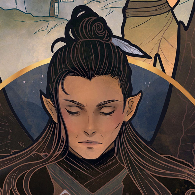 Critical Role Art Print Liam O'Brien: 10th Anniversary Art Nouveau Illustrations 46 x 28 cm - unfram 4