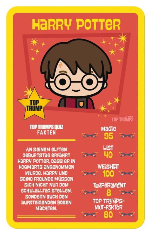 Harry Potter Card Game Top Trumps Chibi Style *German Version* 1