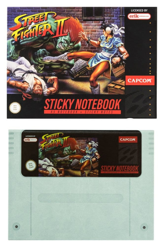 Street Fighter Premium Notebook with Sticky Notes and Cover A5 1
