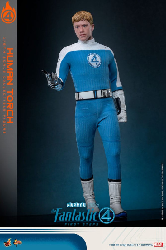 The Fantastic Four: First Steps Movie Masterpiece Action Figure 1/6 Human Torch 30 cm 13