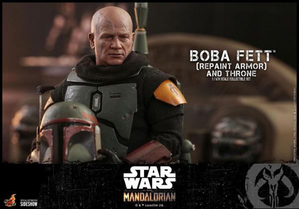 Star Wars The Mandalorian: Boba Fett and Thron1/6 Action Figure - Hot Toys