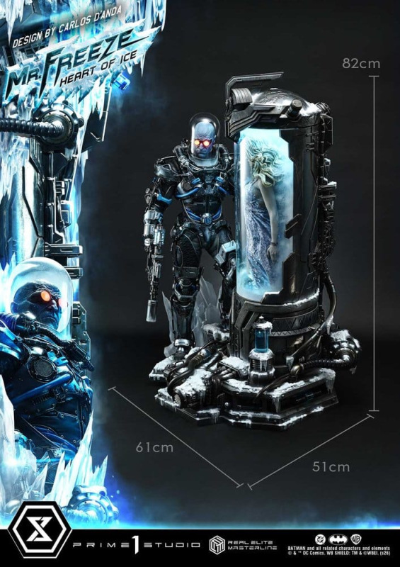 DC Comics Real Elite Masterline Series Statue 1/3 Batman (Comics) Mr. Freeze Heart of Ice (Design by 6