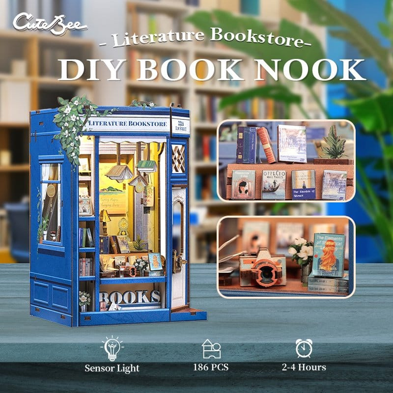 Book Nook Literature Bookstore 17 x 12 cm 5