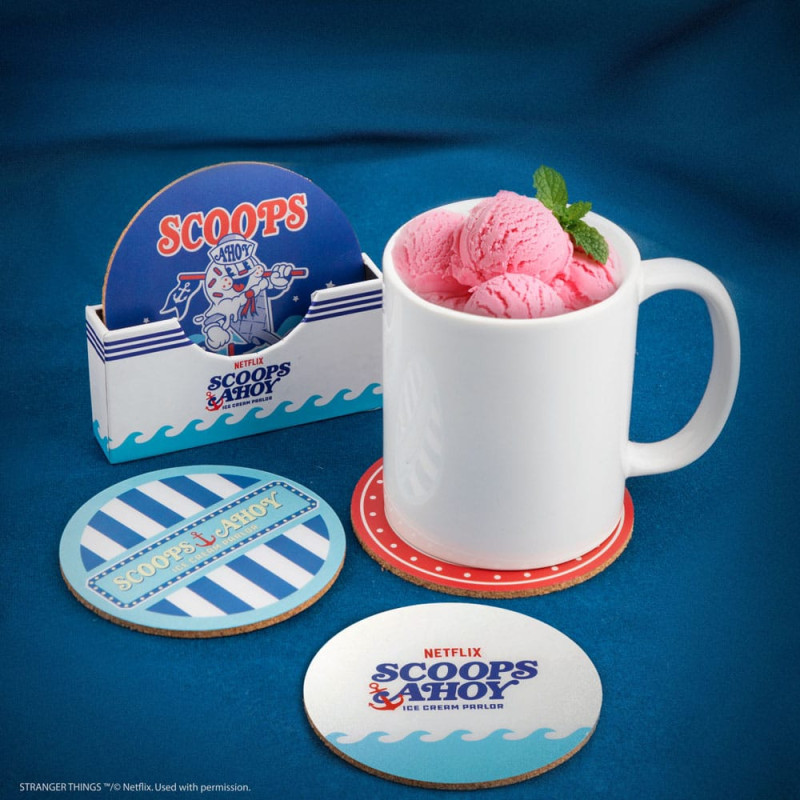 Stranger Things Scoops Ahoy Coaster 4-Pack 1