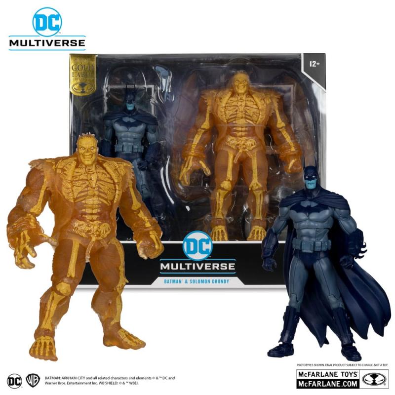 Arham City DC Multiverse Action Figure 2-Pack Batman & Solomon Grundy (Gold Label) 18 cm