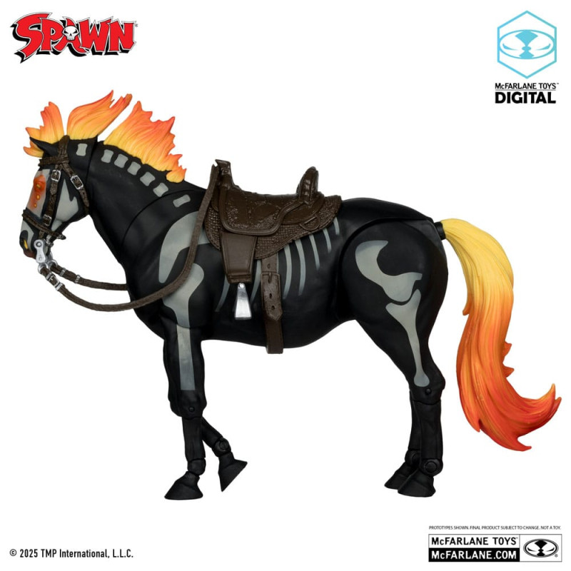 Spawn Action Figure Bloodaxe with Horse (Spawn: The Dark Ages) (McFarlane Toys 30th Anniversary) (Go 6