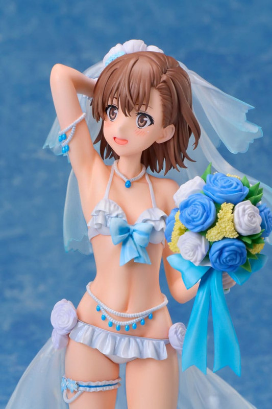 A Certain Scientific Railgun T PVC Statue 1/7 Mikoto Misaka Wedding Swimsuit Ver. 25 cm 8