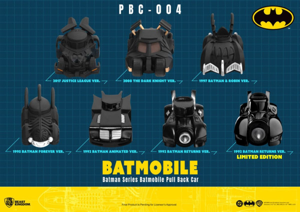 Batman Pull Back Cars Blind Box 6-Pack 2