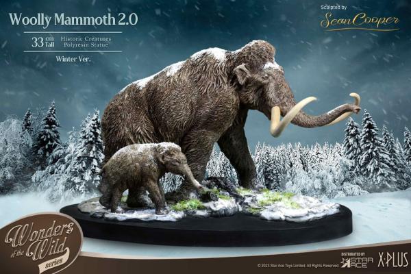 Historic Creatures The Wonder Wild Series Statue The Woolly Mammoth 2.0 22 cm