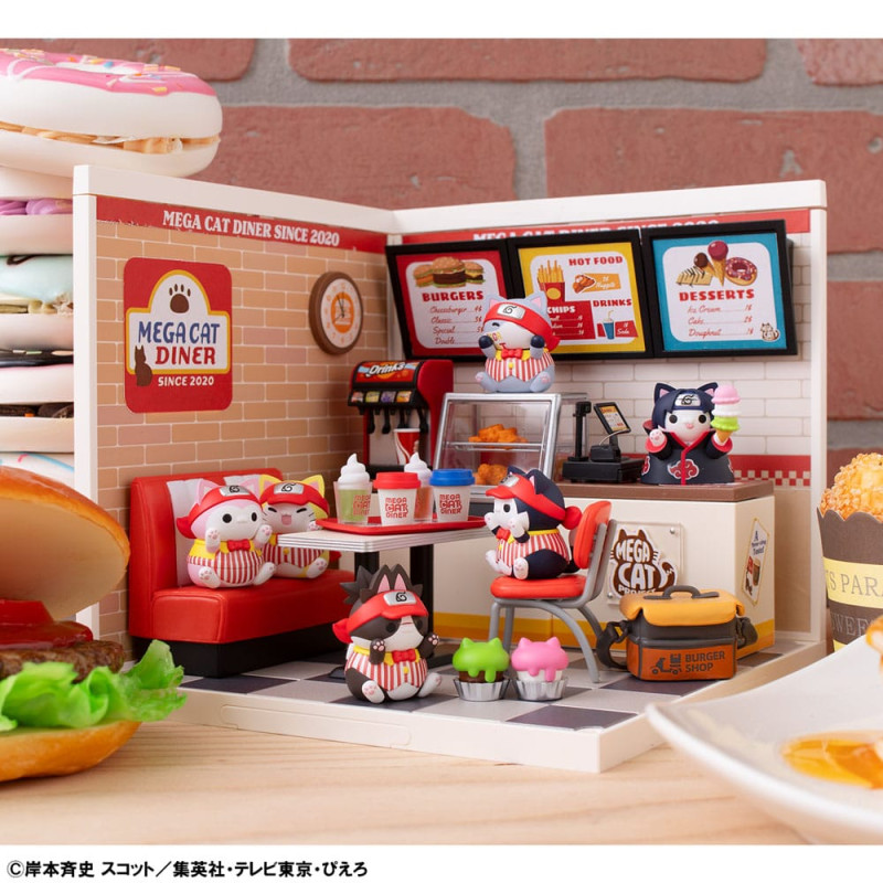 Naruto Shippuden Mega Cat Project Nyaruto! Trading Figures Mega Cat Diner 3 cm Assortment (6) 8