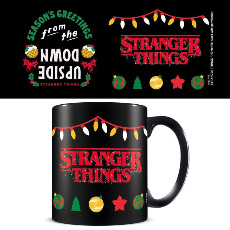 Stranger Things Mug Seasons Greetings Upside Down 1