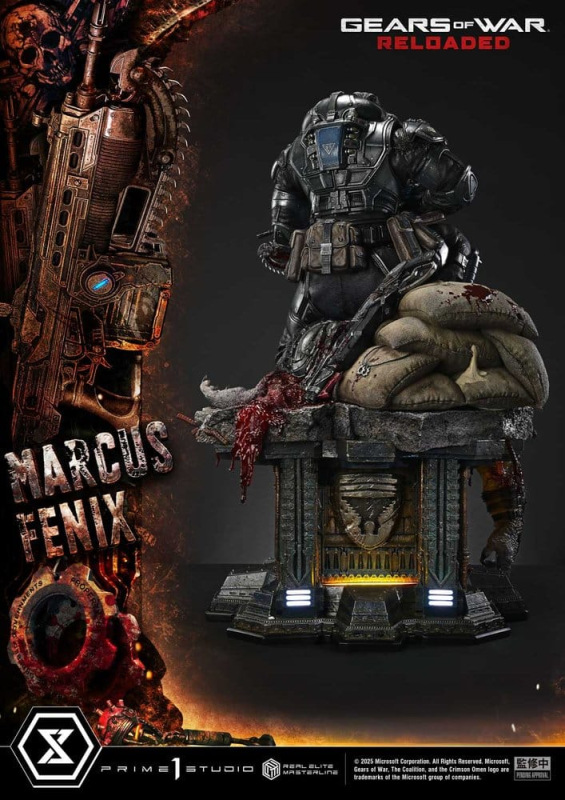 Gears of War: Reloaded Real Elite Masterline Series Statue 1/3 Marcus Fenix Ultimate Version 97 cm 8