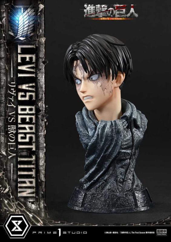 Attack on Titan Ultimate Premium Masterline Series Statue 1/4 Levi Versus Beast Titan Bonus Version