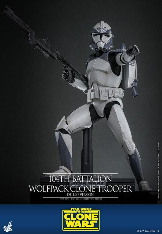 Star Wars The Clone Wars Action Figure 1/6 104th Battalion Wolfpack Clone Trooper Deluxe Version 30 5