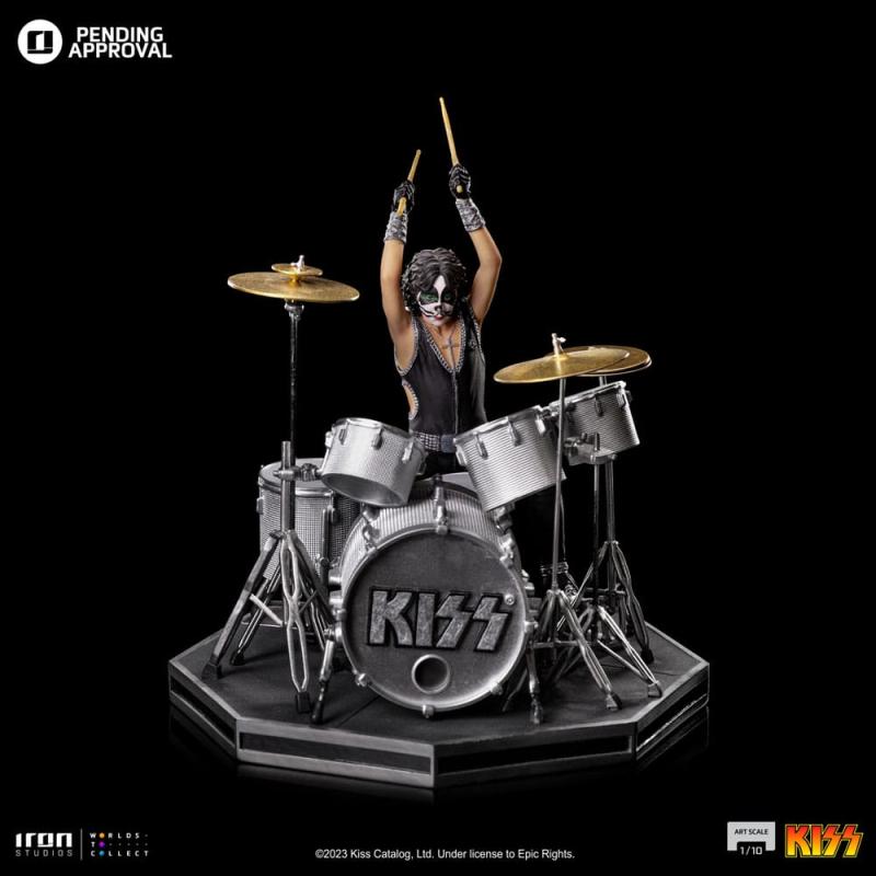 Kiss Art Scale Statue 1/10 Peter Criss Limited Edtition 22 cm