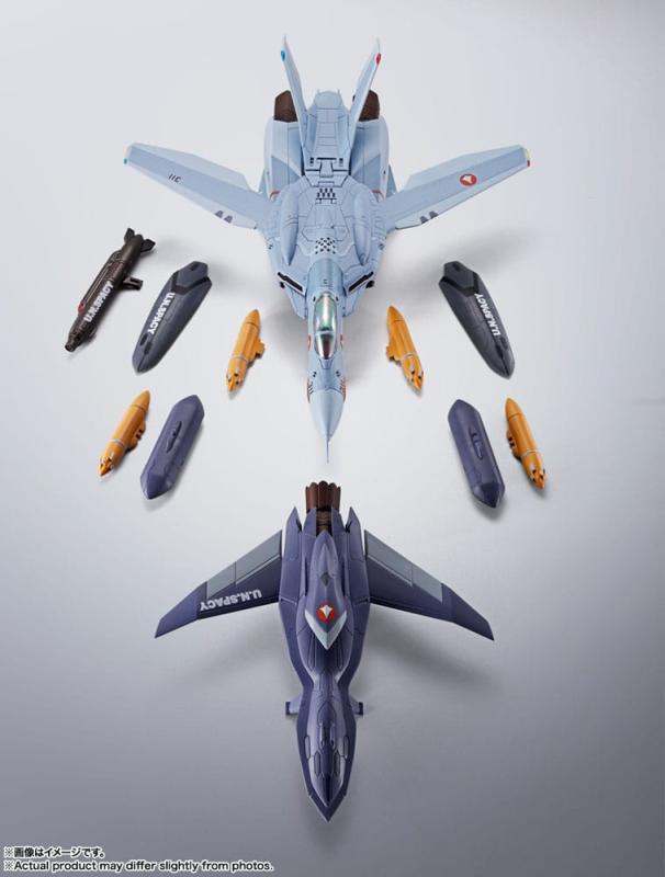 Macross Zero Hi-Metal R Action Figure VF-0A Phoenix (Shin Kudo Use) & QF-2200D-B Ghost 30 cm