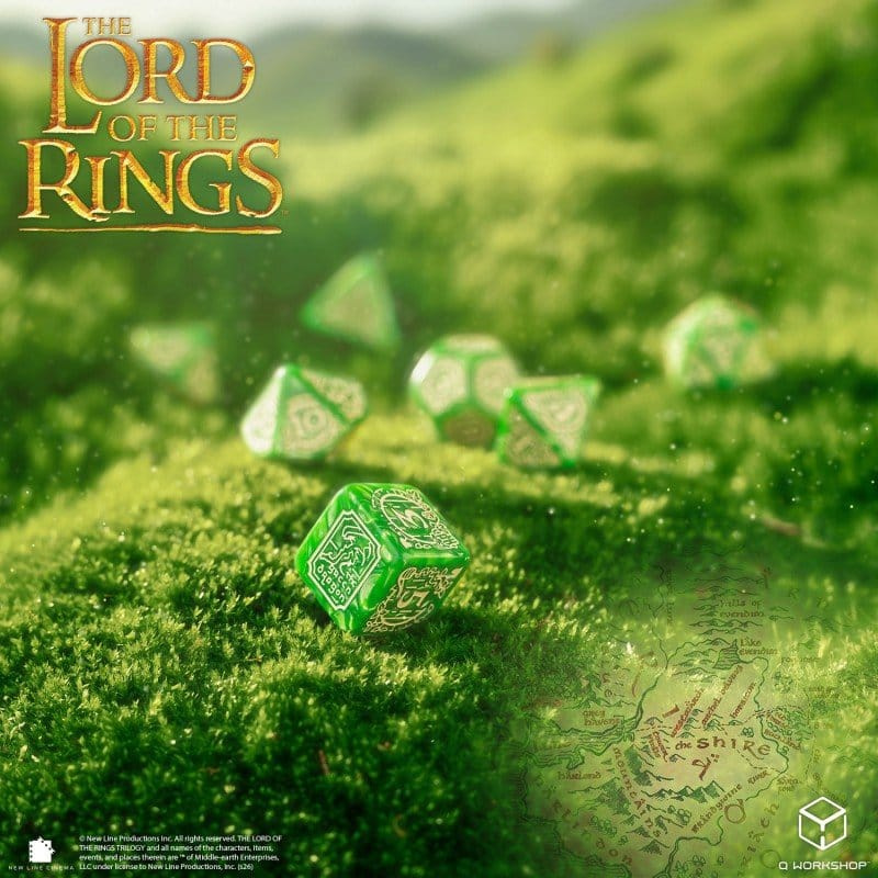 The Lord of the Rings Dice Set of 7 Shire 8