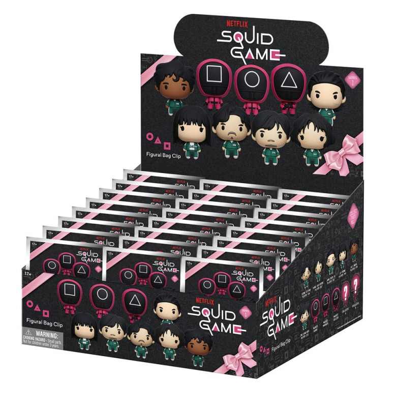 Squid Game 3D PVC Bag Clips Series 1 Display (24) 2