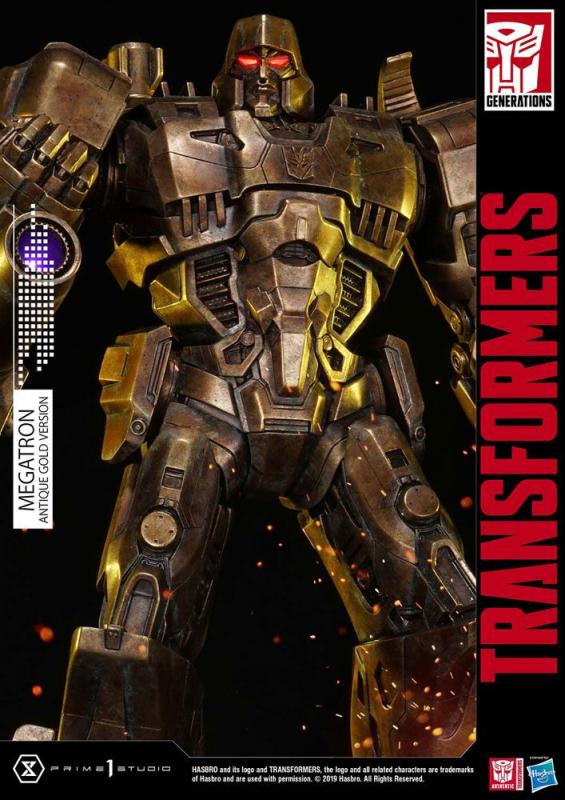 Transformers G1: Megatron Antique Gold 60 cm Statue - Prime 1 Studio