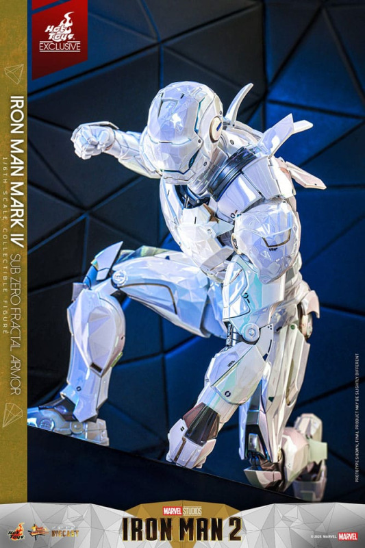 Iron Man 2 Movie Masterpiece Diecast Action Figure 1/6 Iron Man Mark IV (Sub-Zero Fractal Armor) Hot 13