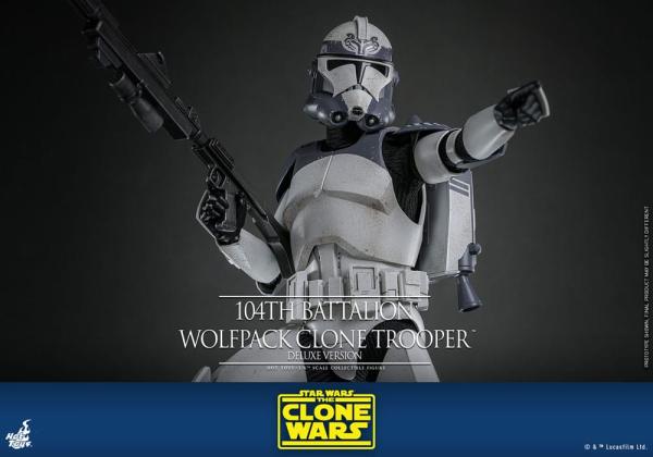 Star Wars The Clone Wars Action Figure 1/6 104th Battalion Wolfpack Clone Trooper Deluxe Version 30 13