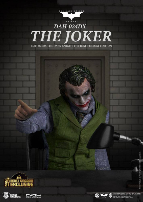Batman The Dark Knight Dynamic 8ction Heroes Action Figure 1/9 The Joker Deluxe Version 21 cm 2