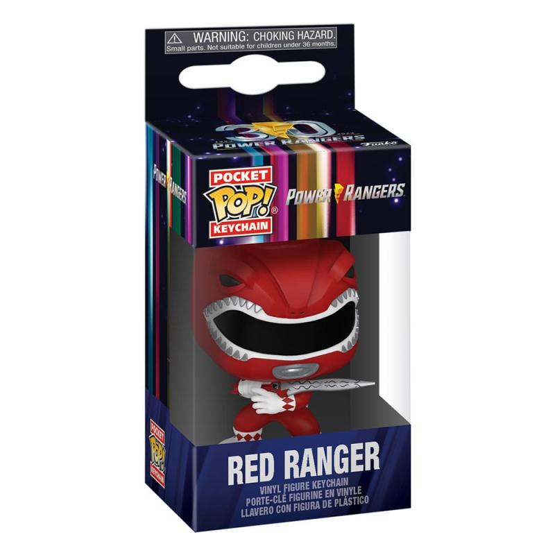 Power Rangers 30th POP! Vinyl Keychains 4 cm Red Ranger Display (12)