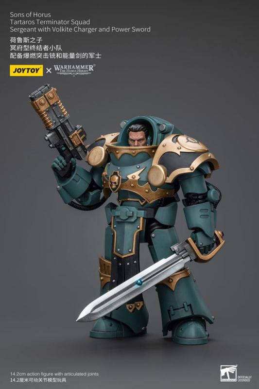 Warhammer The Horus Heresy Action Figure 1/18 Tartaros Terminator Squad Sergeant With Volkite Charge