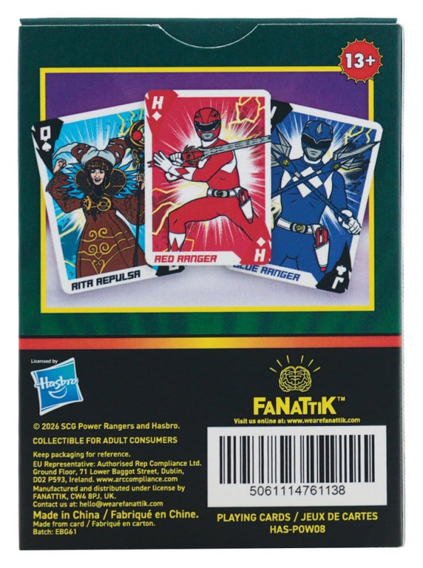 Power Rangers Playing Cards Display (12) 4