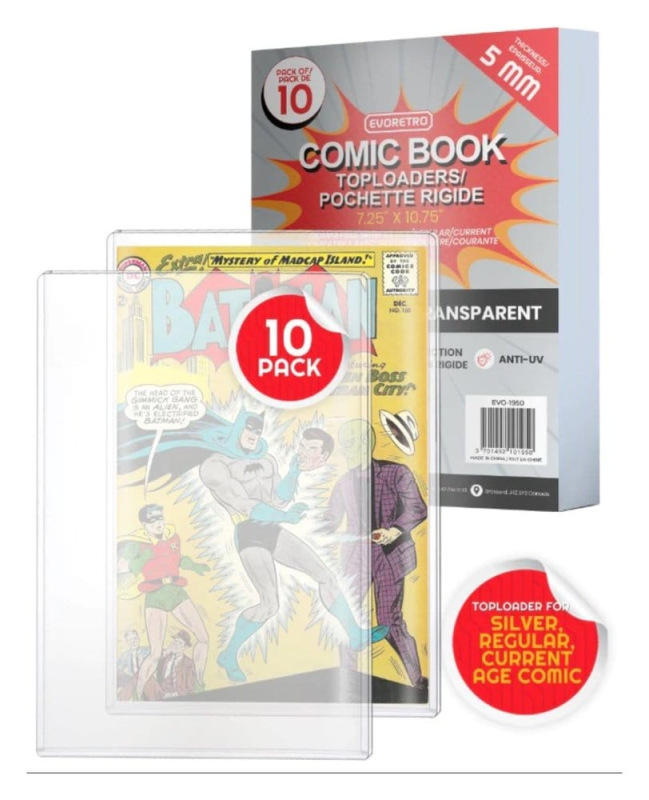 Evoretro Comics Topload Holder 10-Pack Silver 2