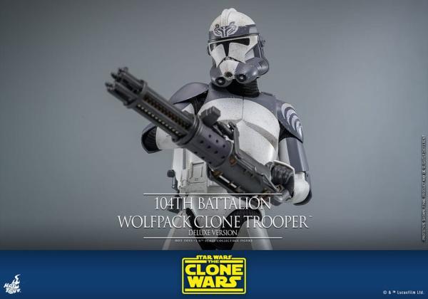 Star Wars The Clone Wars Action Figure 1/6 104th Battalion Wolfpack Clone Trooper Deluxe Version 30 4