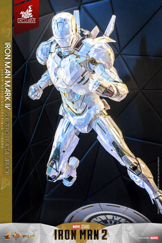 Iron Man 2 Movie Masterpiece Diecast Action Figure 1/6 Iron Man Mark IV (Sub-Zero Fractal Armor) Hot 7