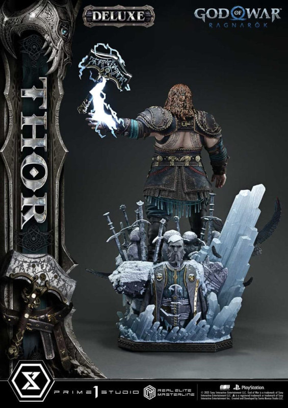 God of War: Ragnarök Real Elite Masterline Series Statue 1/3 Thor Deluxe Version 105 cm 4