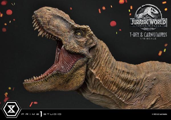 Jurassic World: Fallen Kingdom Statue 1/15 T-Rex & Carnotaurus 90 cm 2