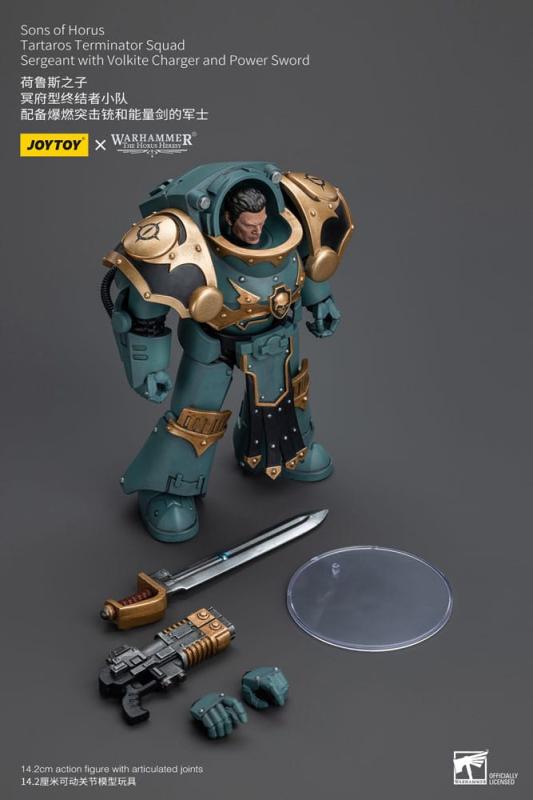 Warhammer The Horus Heresy Action Figure 1/18 Tartaros Terminator Squad Sergeant With Volkite Charge