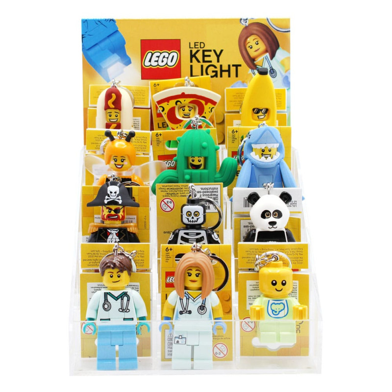 LEGO Acryl Counter Display with 12 Light-Up Keychains 2
