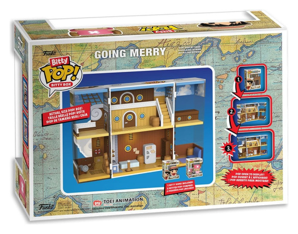 One Piece Bitty POP! Bitty Box Display with 2 Vinyl Figures Going Merry 1