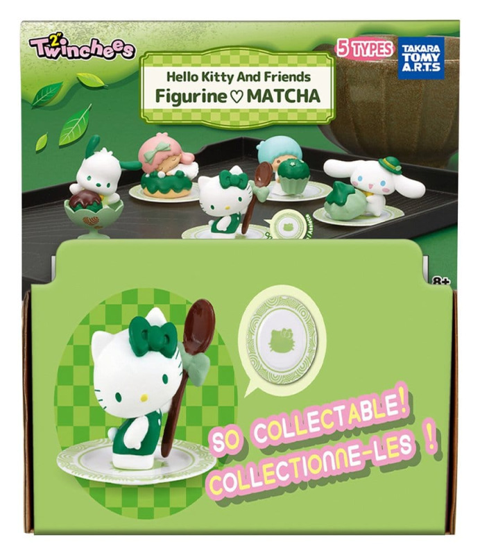 Sanrio Twinchees Mini Figures Hello Kitty & Friends I Love Matcha 5 cm Blind Pack Display (24) 7