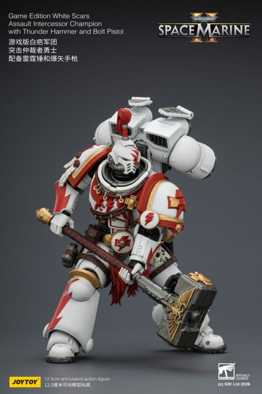 Warhammer Action Figure Game Edition White Scars Assault Intercessor Champion 13 cm 6
