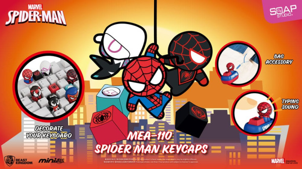 Spider Man Mini Egg Attack Blind Box Figures keycaps 5 cm Assortment (6) 1