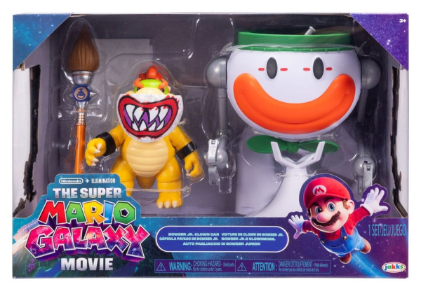 The Super Mario Galaxy Movie Action Figure Bowser Jr. with Clown Car 13 cm 5