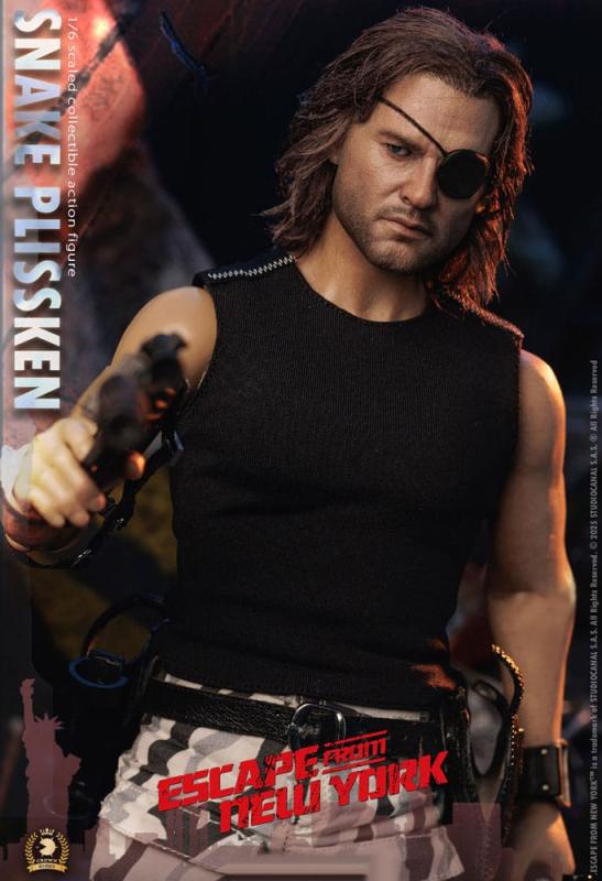 Escape from New York Crown Series Action Figure 1/6 Snake Plissken (Real Hair Version) 30 cm 3