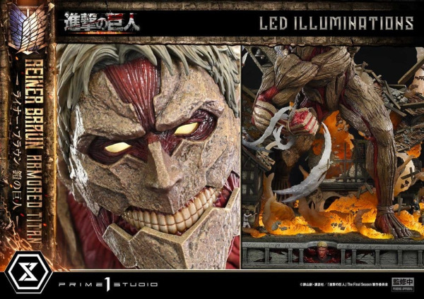 Attack on Titan (TV animation) Ultimate Diorama Masterline Statue Reiner Braun Armored Titan 75 cm 5