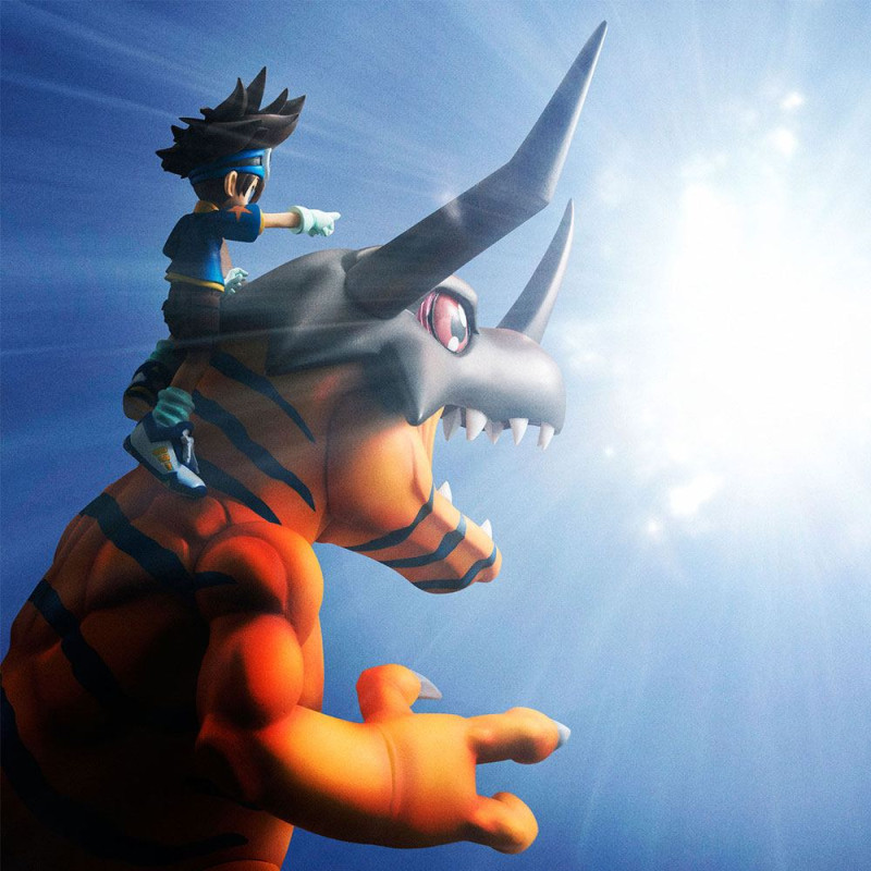 Digimon Adventure G.E.M. Series PVC Statue Greymon & Taichi 25 cm 8