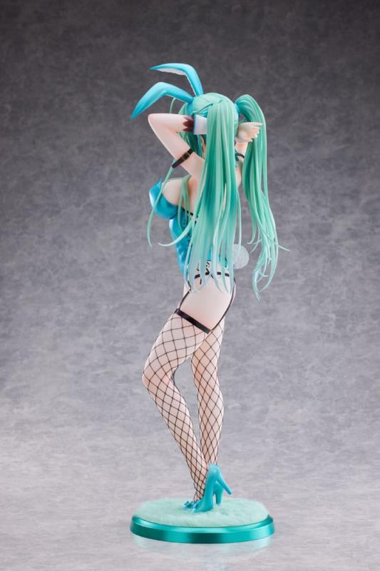 Original Character PVC Statue 1/4 Green Twin Tail Bunny-chan Fishnet Tights Ver. 43 cm